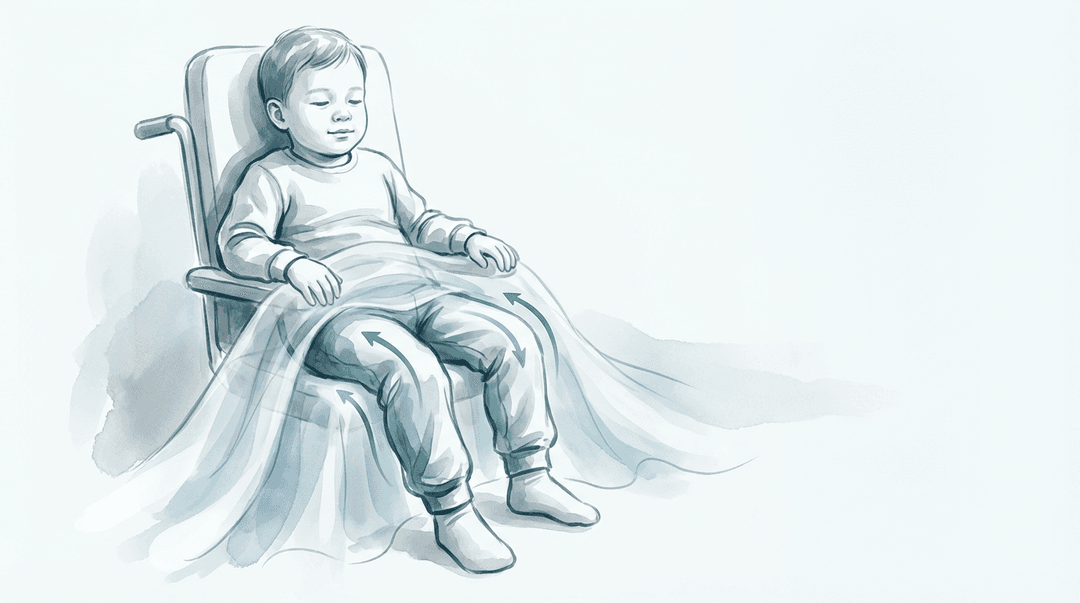 Illustrazione editoriale: diplegia spastica nel bambino, arti inferiori e disfunzione toracica