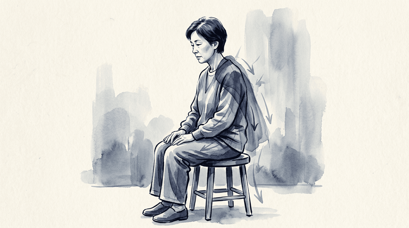 Illustrazione editoriale: epilessia farmacoresistente e rigidità posturale toracolombare