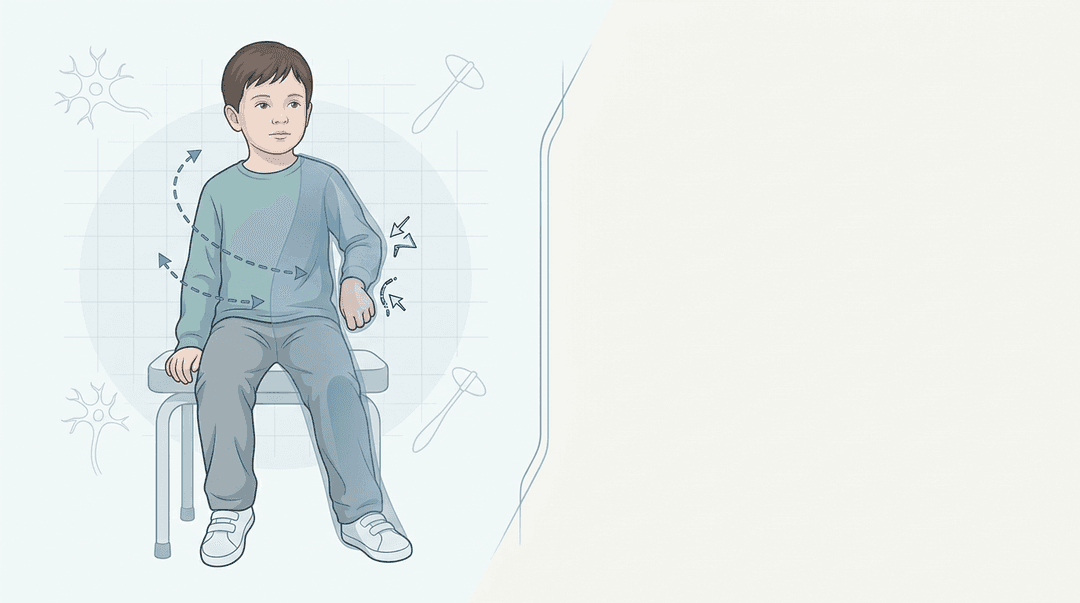 Illustrazione editoriale: emiplegia infantile, pattern asimmetrico e disfunzione toracica