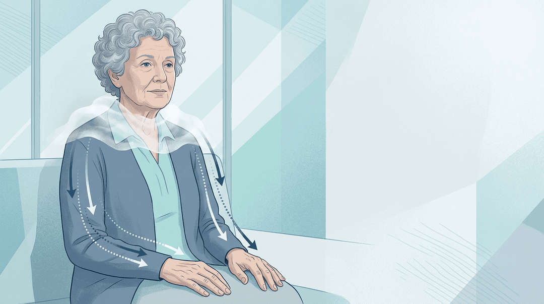 Illustrazione editoriale: mielopatia cervicale spondilogenetica, mani e deambulazione