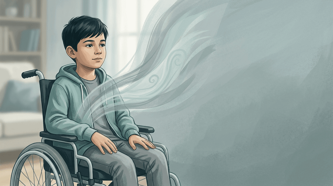 Illustrazione editoriale: distrofia di Duchenne, retrazioni fasciali e costo respiratorio