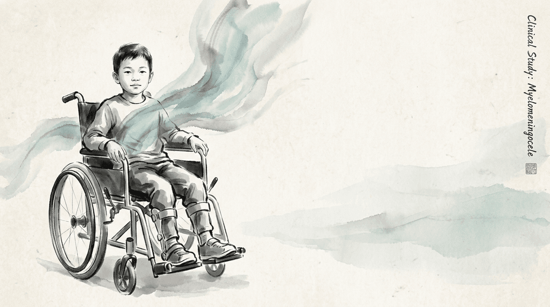 Illustrazione editoriale: mielomeningocele lombare basso, postura e respiro