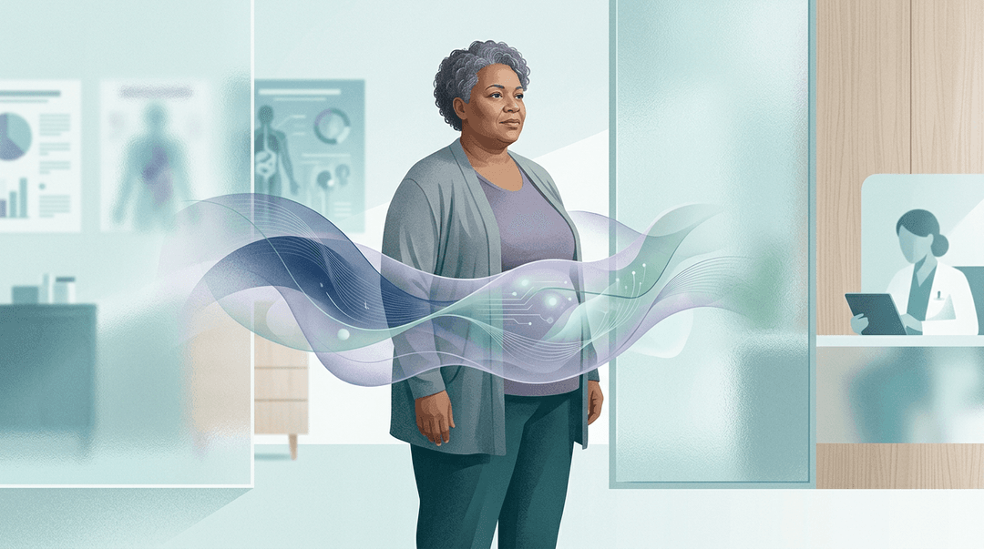 Illustrazione editoriale: obesità grave, sindrome metabolica, apnee e lombalgia