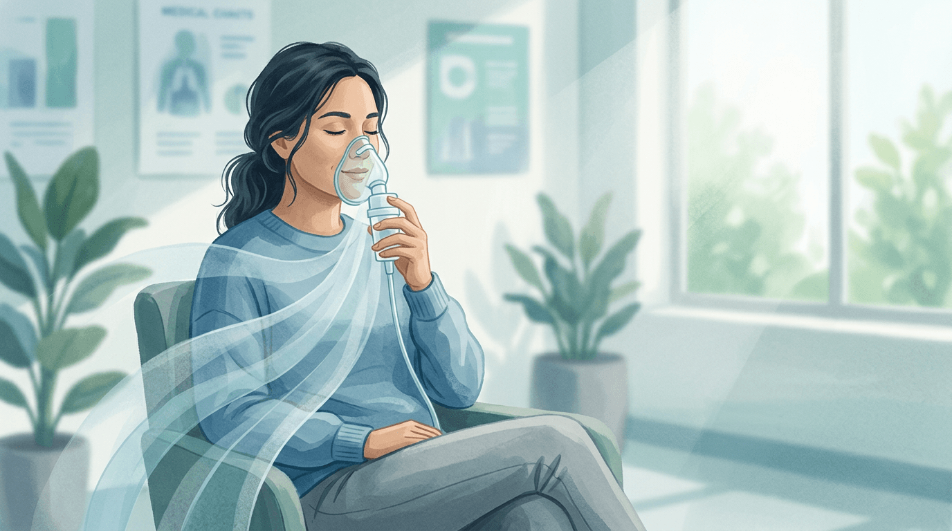 Illustrazione editoriale: fibrosi cistica in età adulta e compliance toracica