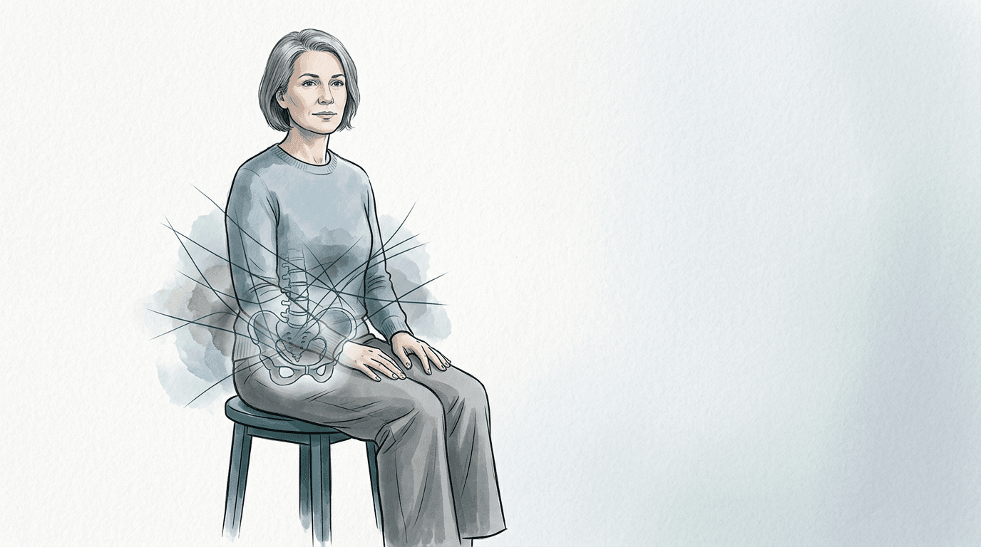 Illustrazione editoriale: dolore pelvico cronico multifattoriale