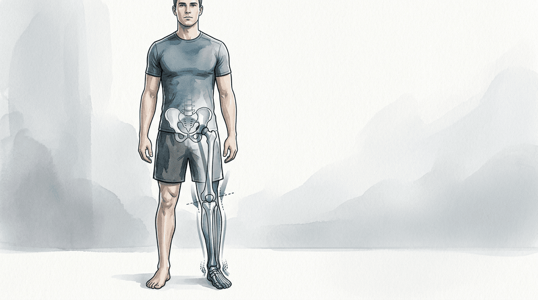 Illustrazione editoriale: alterazioni biomeccaniche nello sportivo complesso