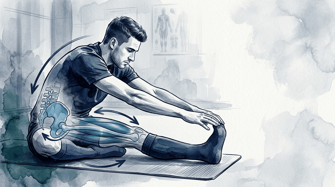 Illustrazione editoriale: lesione recidivante degli ischiocrurali nel calciatore con disfunzione lombosacrale