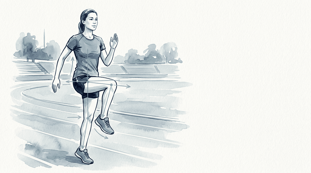 Illustrazione editoriale: prevenzione infortuni nella corsa e controllo del carico