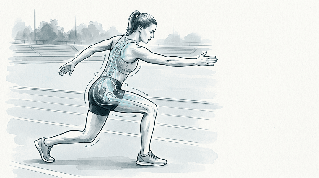 Illustrazione editoriale: approccio osteopatico nella preparazione atletica