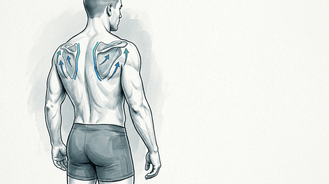 Illustrazione editoriale: disfunzioni scapolari nel crossfitter e cingolo scapolare