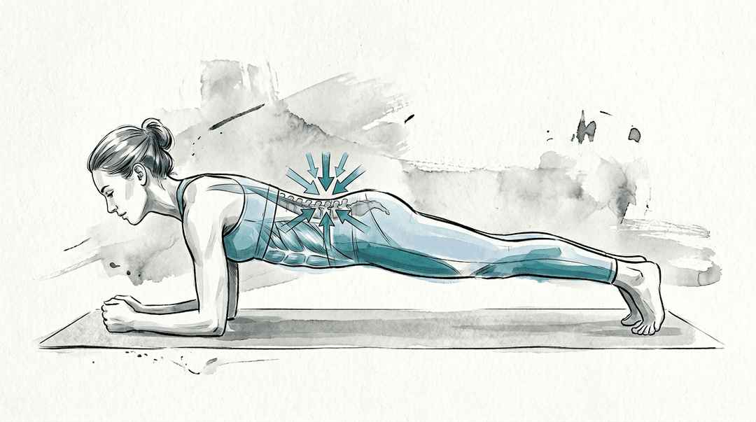 Illustrazione editoriale: instabilità del core e performance nel sollevamento