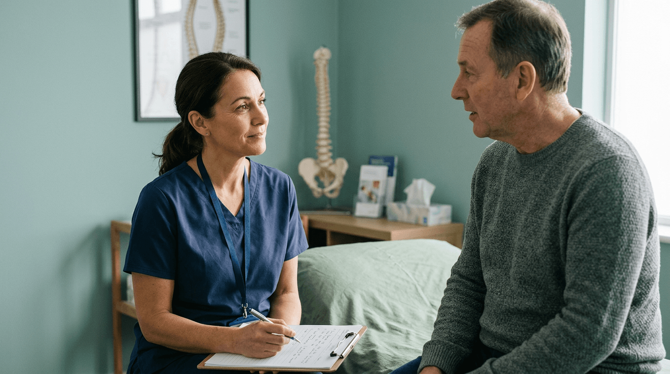 Colloquio post-valutazione in ambiente osteopatico