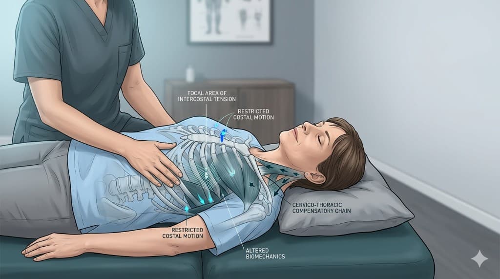 Dolore costale quando si respira: lettura osteopatica