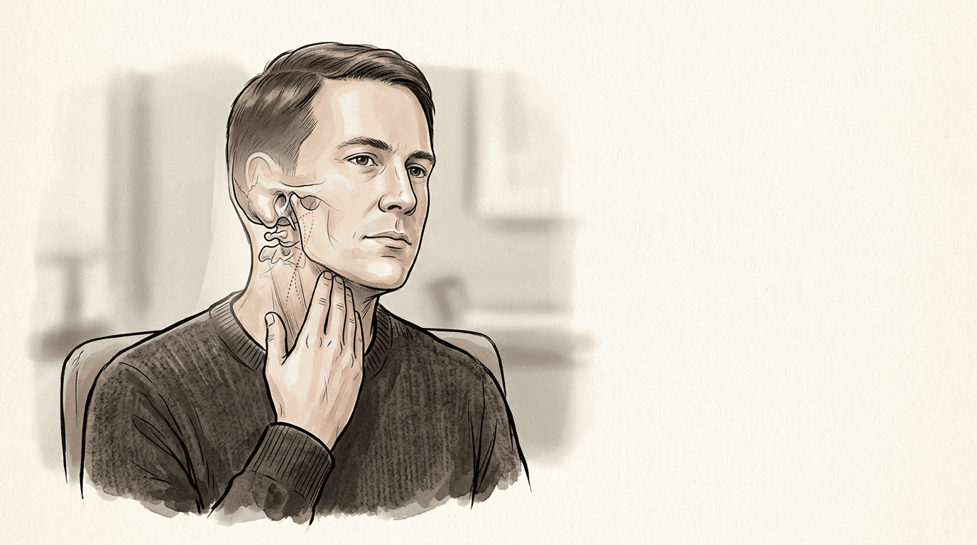 Illustrazione editoriale: disfunzione occipito-atlantea, sintomi neurovegetativi e ipotesi vagale